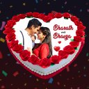 Name On Anniversary Cake